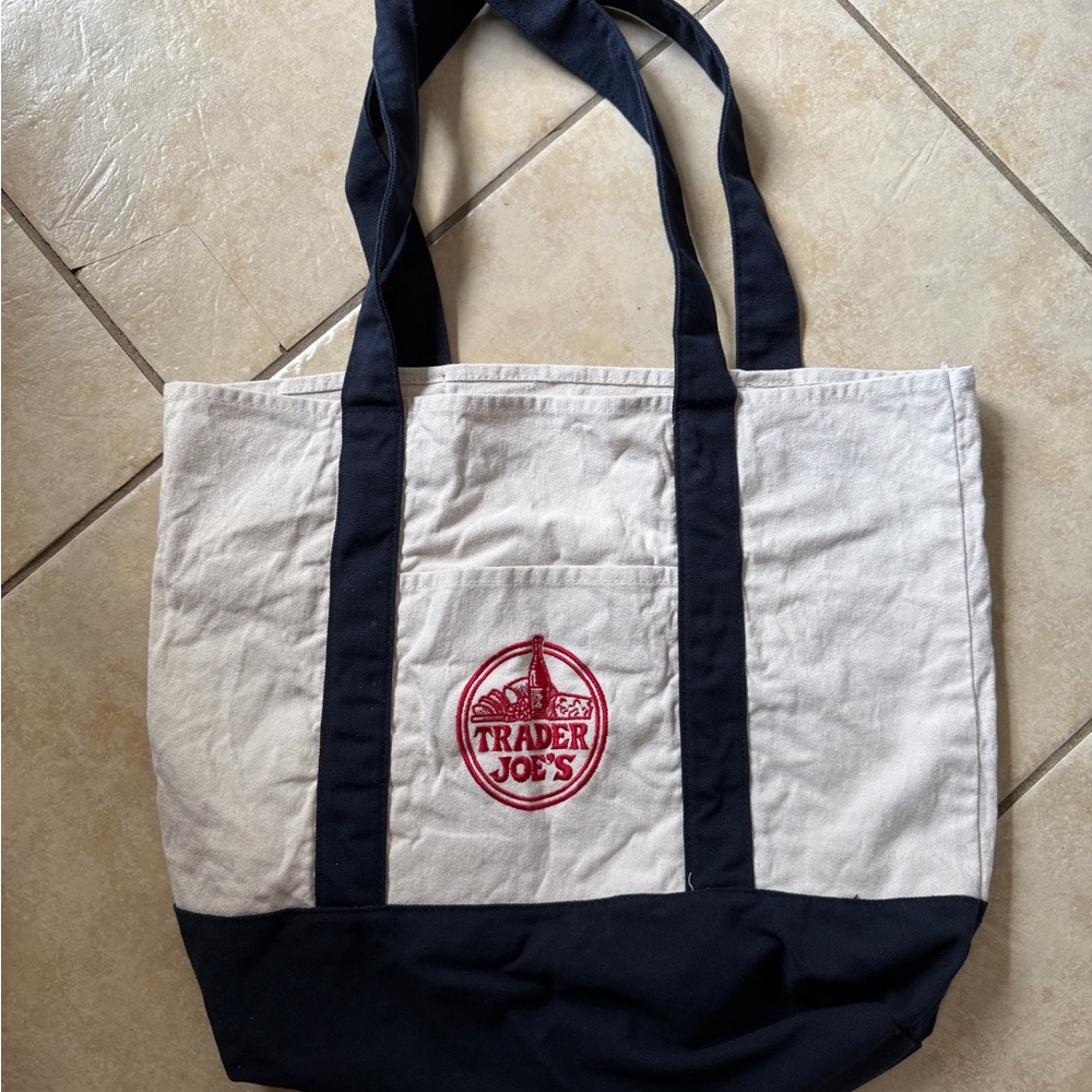 Trader Joe's Canvas Tote with Logo